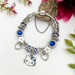 COPY - Hello Kitty 925 Sterling Silver Charm Bracelet NEW